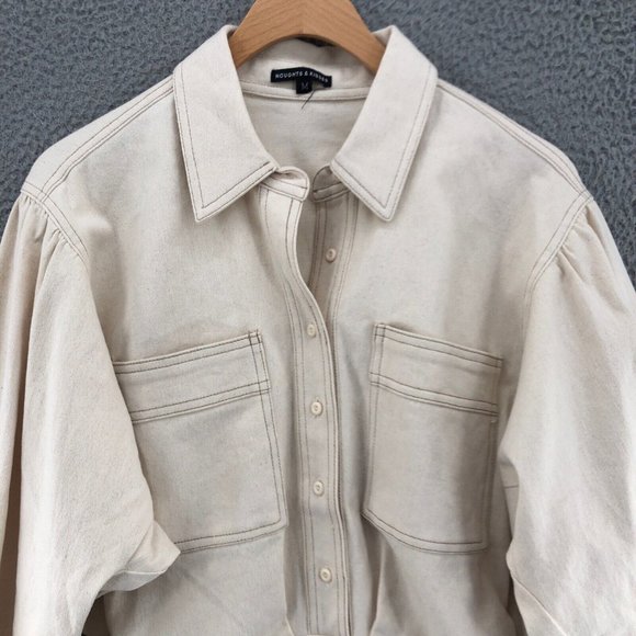 Western Style Cream Long Sleeve Dress - Picture 3 of 13